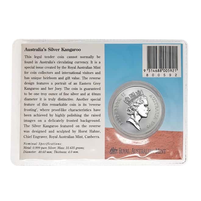 1996 1 oz Australian Silver Kangaroo Royal Australian Mint BU