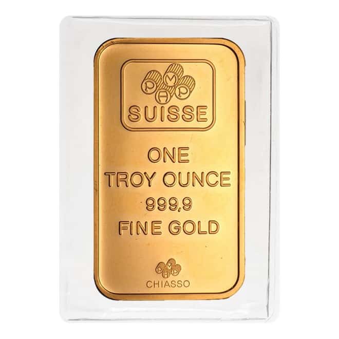 1 oz Pamp Suisse Lady of the Beehive Gold Bar .9999 Fine