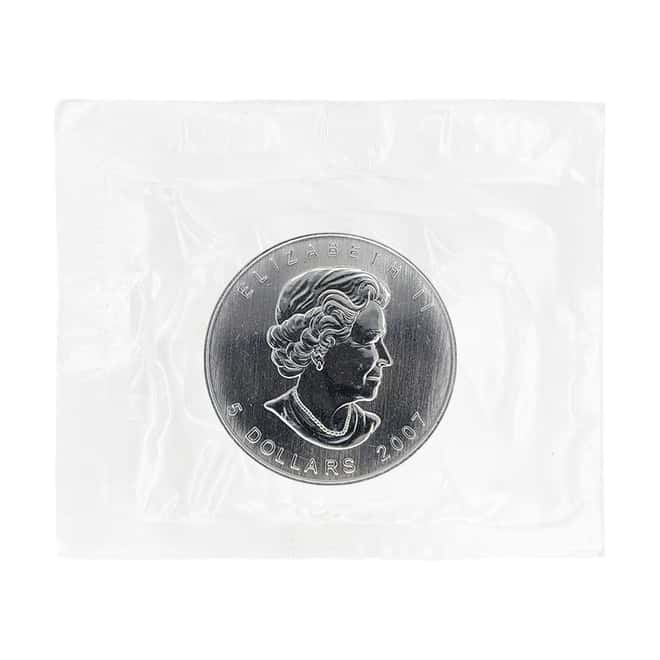 2007 1 oz Canadian Silver Maple Leaf Coin BU (Sealed)