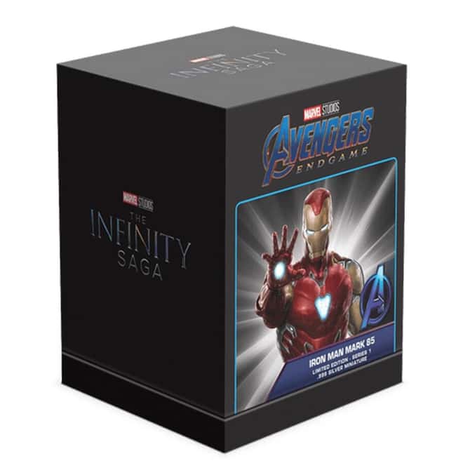 160 gram New Zealand Mint Marvel Iron Man Mark 85 Silver Miniature