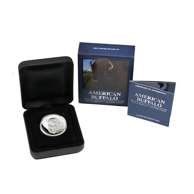 2014 1 oz Tuvalu Proof Silver American Buffalo Coin Perth Mint