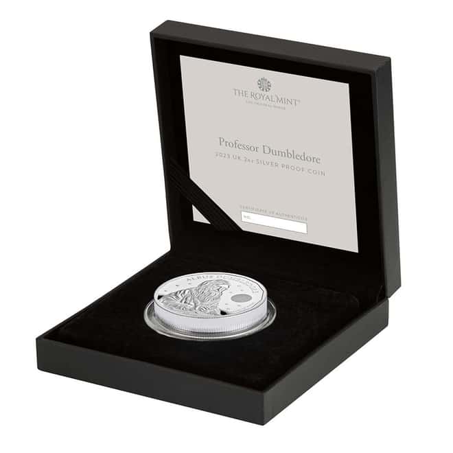 2023 UK 2 oz Harry Potter Dumbledore Proof Silver Coin