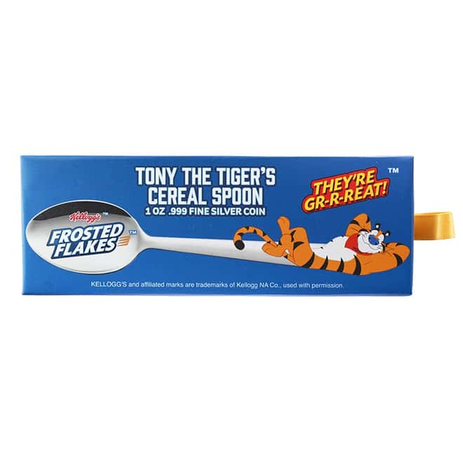 2024 Chad 1 oz Kellogg's Tony The Tiger Cereal Spoon Silver Coin