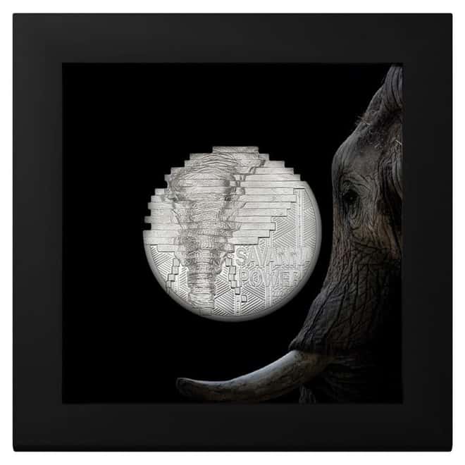 2024 Cook Islands 2 oz Silver Reconstruction Elephant Coin