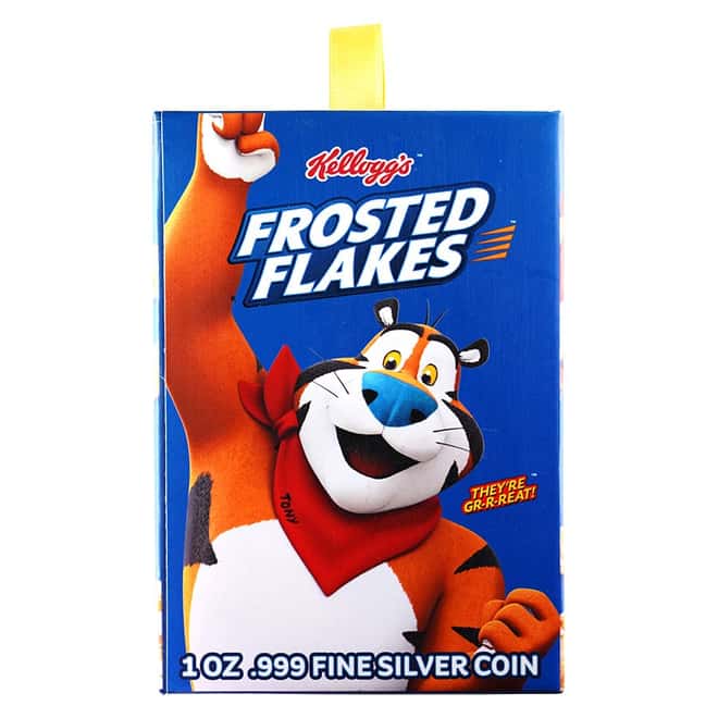 2024 Chad 1 oz Kellogg's Frosted Flakes Tony The Tiger Silver Coin