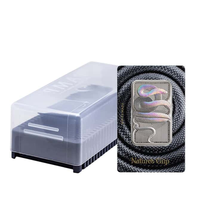 2023 1 oz PAMP Suisse Nature's Grip Sunbeam Snake Silver Coin Bar