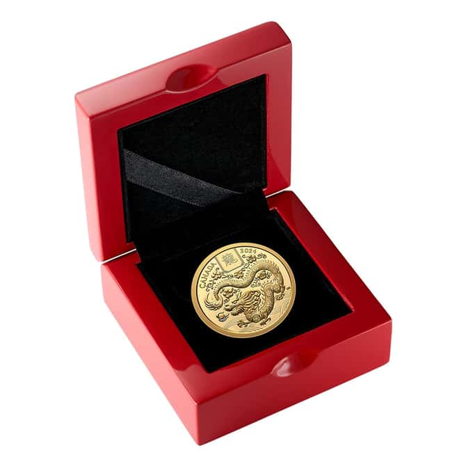 2024 Canada 1/2 oz Lunar Year of the Dragon Proof Gold Coin