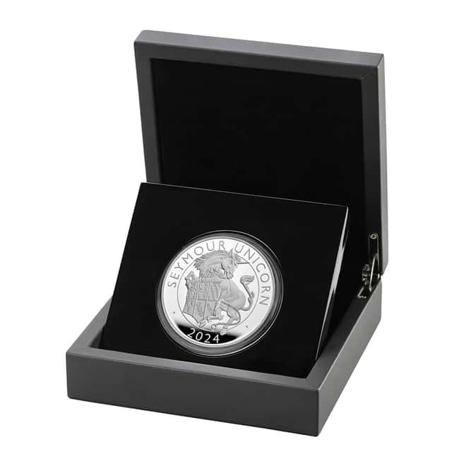 2024 GB 1 oz Proof Silver Tudor Beasts The Seymour Unicorn Coin