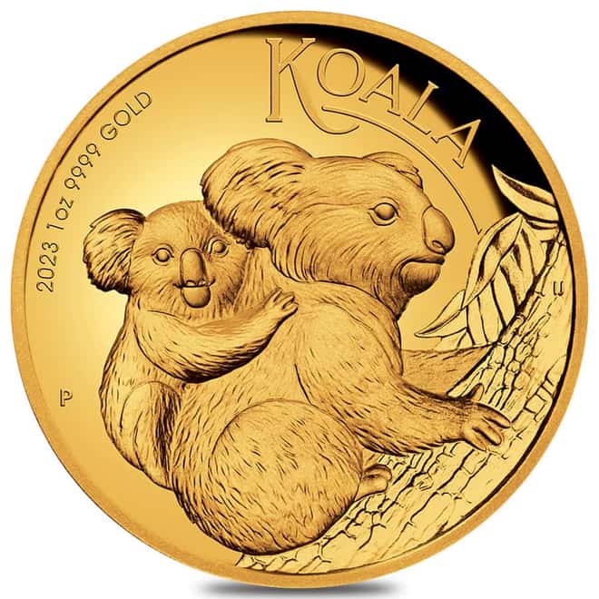 2023 1 oz Proof Gold Australian Koala High Relief Coin Perth Mint
