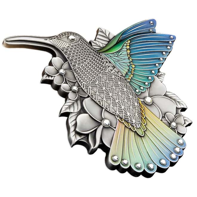 2023 Vanuatu 1/2 Kilo Silver Hummingbird Shaped Coin .999 Fine