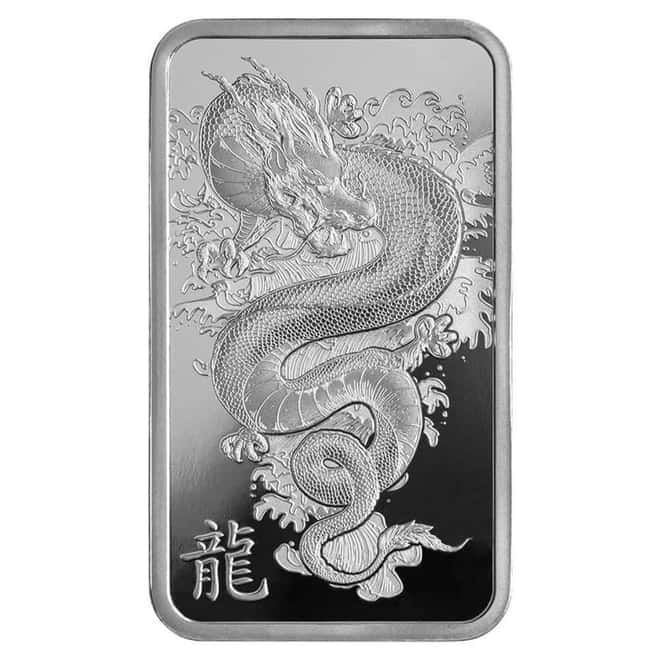 2024 1 oz PAMP Suisse Lunar Dragon Silver Bar (in Assay)