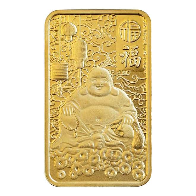 2024 5 gram PAMP Suisse Good Luck Laughing Buddha Gold Bar