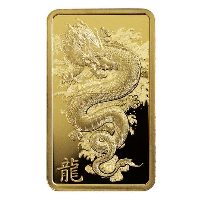 2024 5 gram PAMP Suisse Lunar Dragon Gold Bar (In Assay)