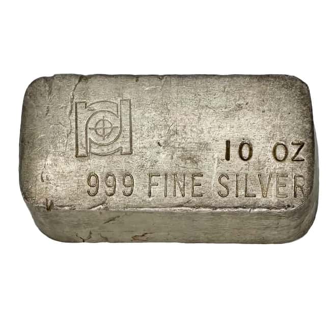 10 oz Rosario Resources Corporation Vintage Silver Bar