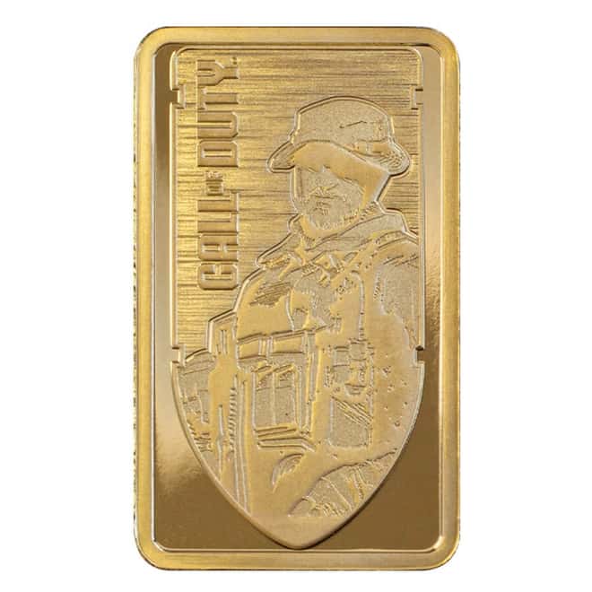 5 Gram PAMP Call of Duty Modern Warfare III Gold Bar (w/ Frame)