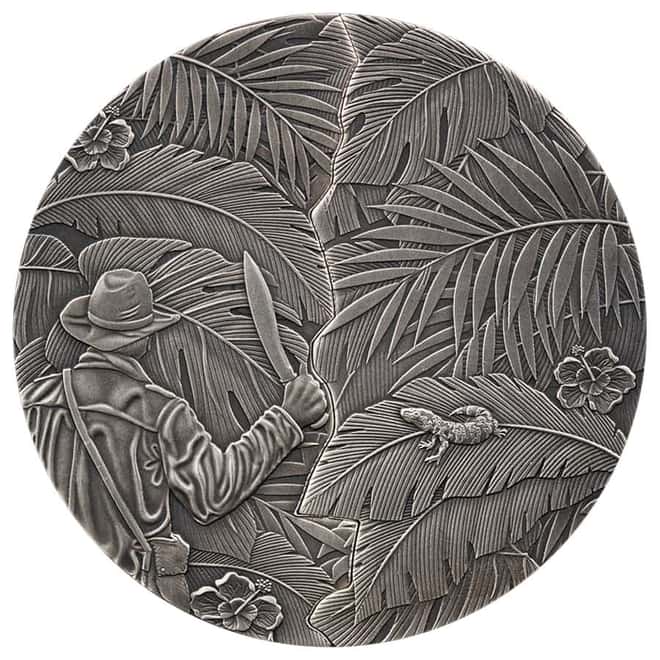 2024 Barbados 5 oz Silver El Dorado Antiqued Coin