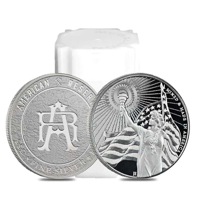 Roll of 20 - 1 oz Asahi American Reserve Columbia Goddess Silver Round .999 Fine