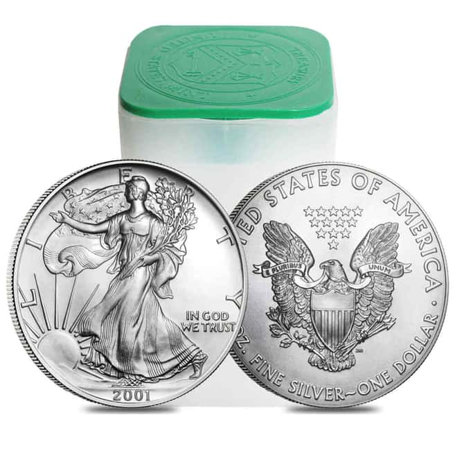 2001 1 oz Silver American Eagle $1 Coin BU