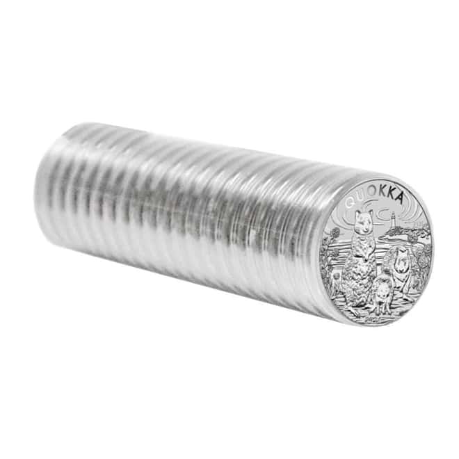 Roll of 20 - 2024 1 oz Silver Australian Quokka Perth Mint BU