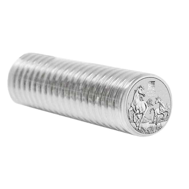 Roll of 20 - 2026 1 oz Silver Lunar Horse BU Australian Perth Mint