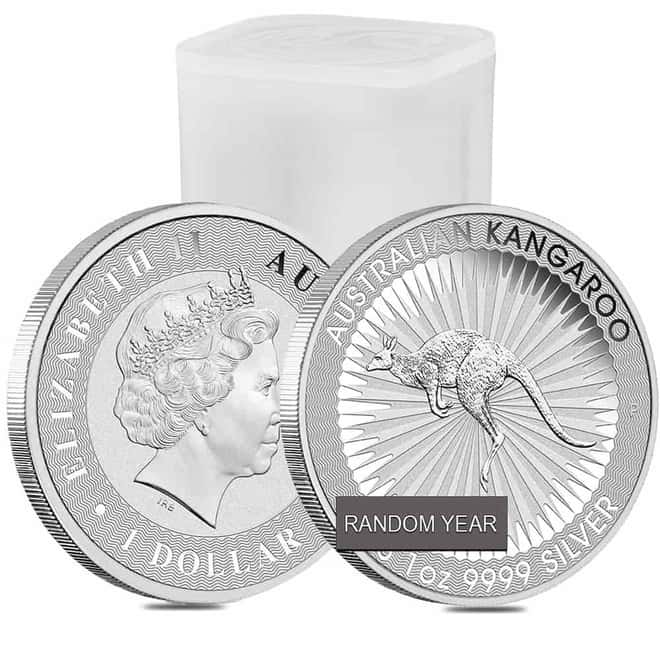 Monster Box of 250 - 1 oz Australian Silver Kangaroo Perth Mint BU (Random Year)