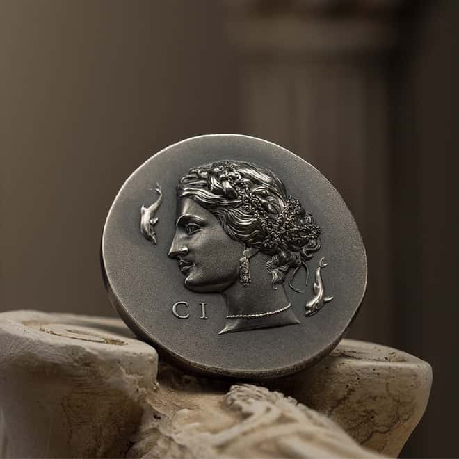 2023 Cook Islands 1 oz Silver Arethusa Antiqued Coin