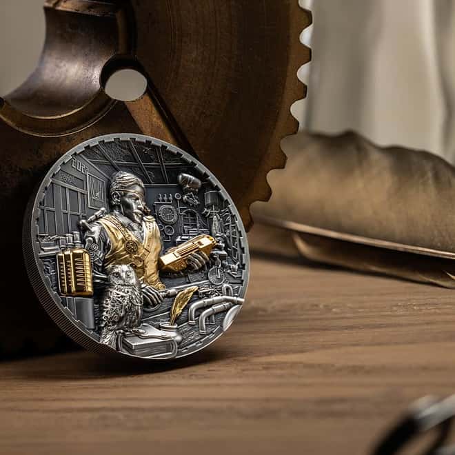 2023 Cook Islands 3 oz Silver Steampunk Science Lab Coin