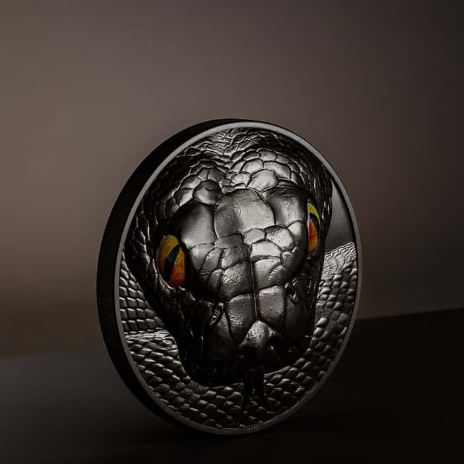 2023 1 Kilo Silver Hunters by Night - Python Palau Coin .999 Fine (w/Box & COA)
