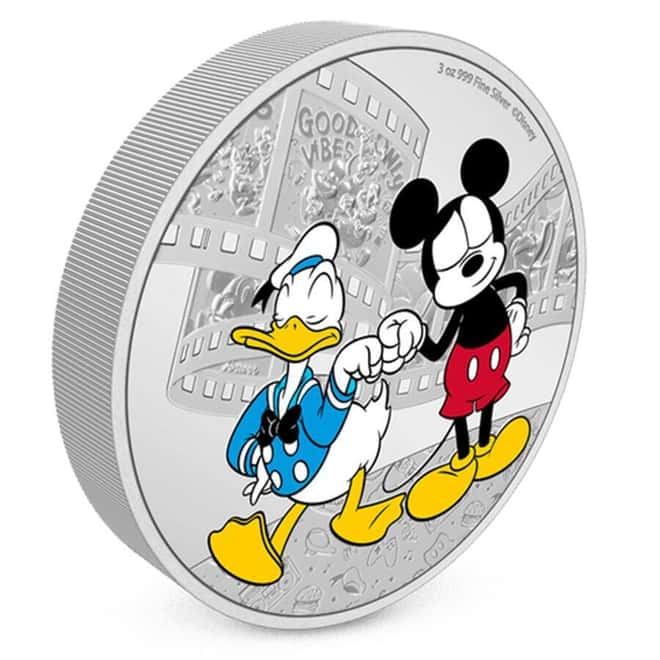 2023 Niue 3 oz Disney Mickey Mouse & Friends Donald Duck Silver Coin