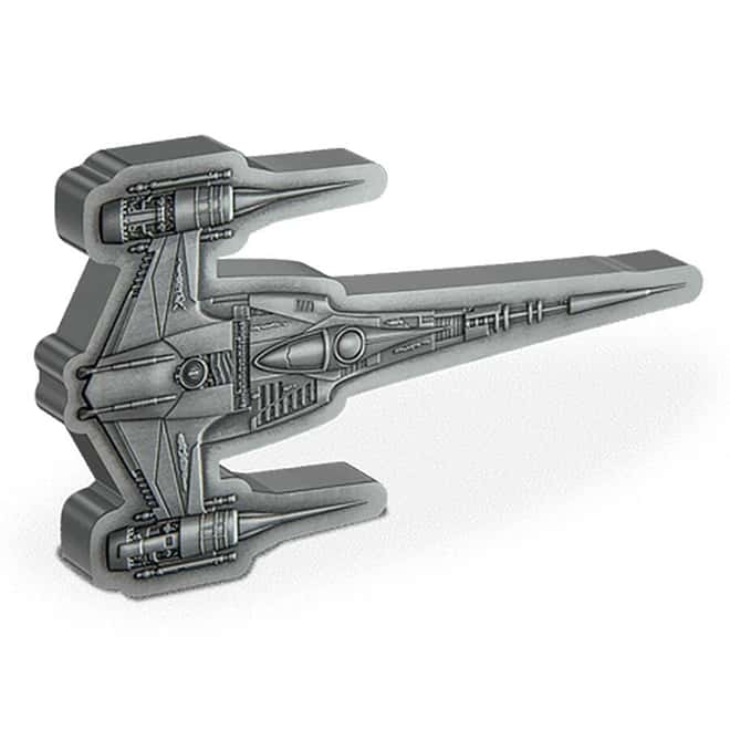 2023 Niue 3 oz Star Wars The Mandalorian's N-1 Starfighter Silver Coin