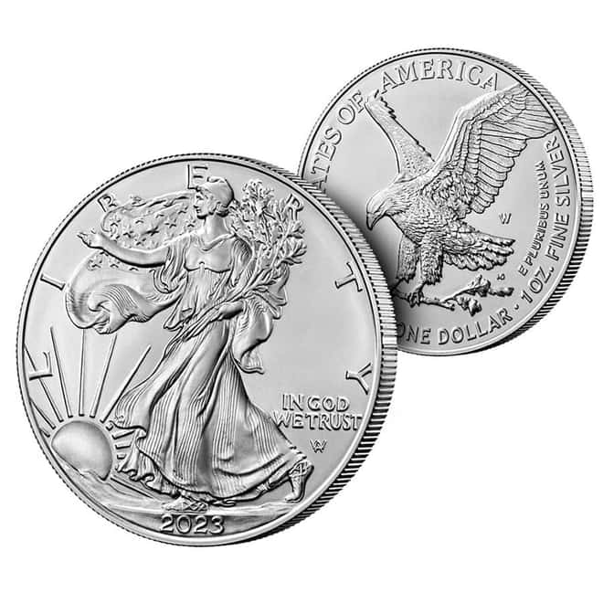 2023-W 1 oz Burnished Silver American Eagle $1 Coin