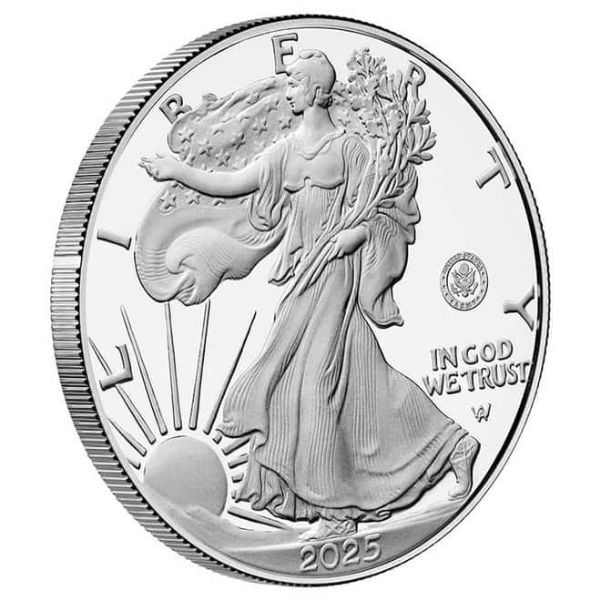2025-W US Army Privy 1 oz Proof Silver American Eagle (w/Box & COA)