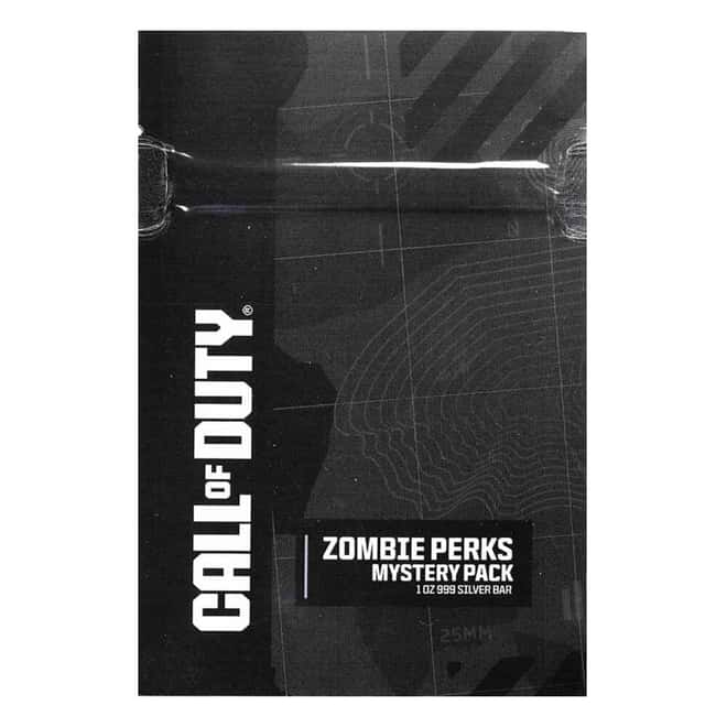 1 oz Call of Duty Zombie Perks Silver Bar Mystery Pack .999 Fine (in TEP)