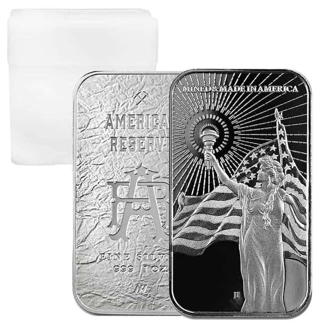 Tube of 20 - 1 oz Asahi American Reserve Columbia Goddess Silver Bar .999 Fine