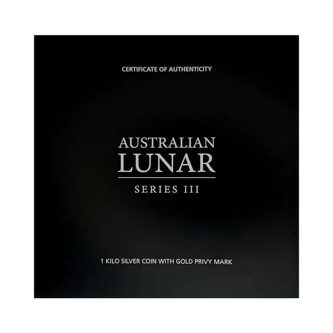 2024 1 Kilo Proof Colorized Silver Lunar Dragon Gold Privy Perth Mint