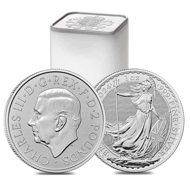 Monster Box of 500 - 2024 Great Britain 1 oz Silver Britannia BU