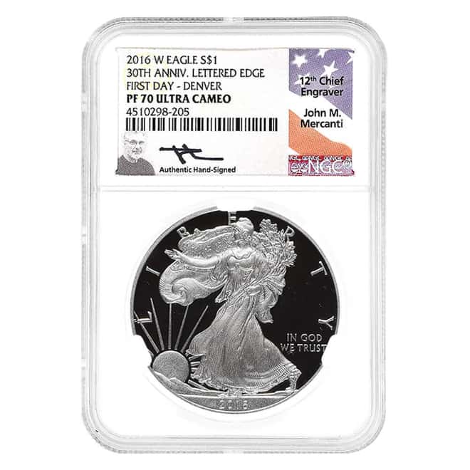 2016-W 3 oz Proof Silver American Eagle 3-Coin Set NGC PF 70 UCAM FD (John M. Mercanti)