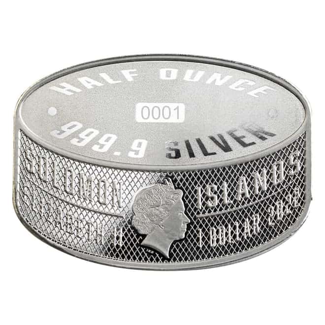 2022 Solomon Islands 1 oz Silver Ice Hockey 2-Coin Set - Heritage Sports .9999 Fine (w/Box & COA)