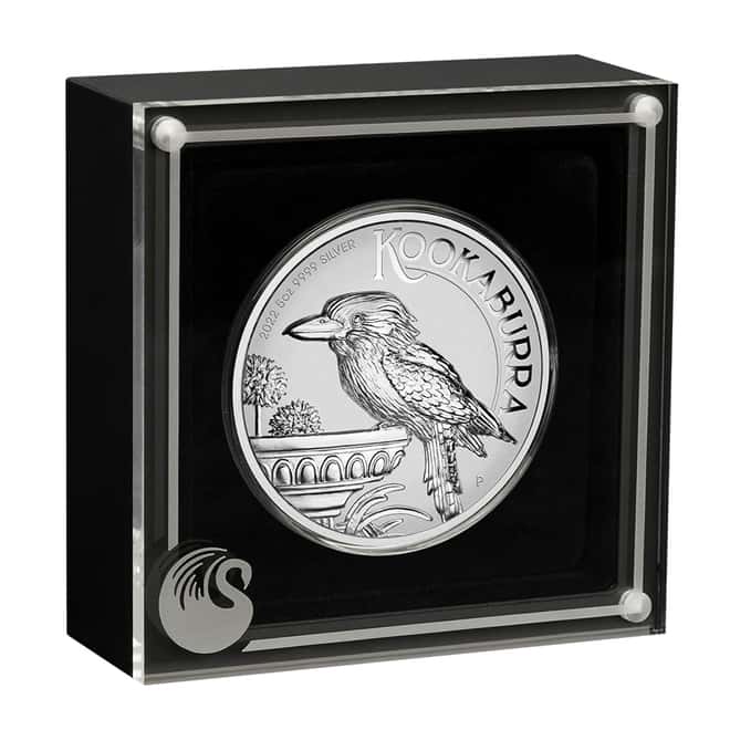 2022 5 oz Incused Silver Australian Kookaburra Perth Mint .9999 Fine (w/Box & COA)