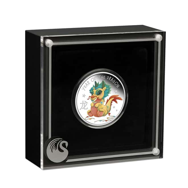 2024 1/2 oz Tuvalu Baby Dragon Proof Silver Coin