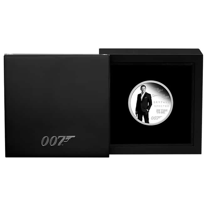 2024 1 oz Tuvalu James Bond Legacy Series Proof Colorized Silver Coin