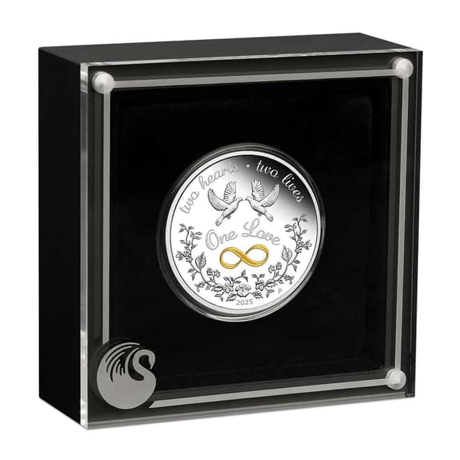 2025 1 oz One Love Proof Silver Coin Australian Perth Mint