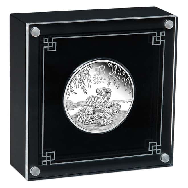 2025 1 oz Proof Silver Lunar Snake Coin Australian Perth Mint