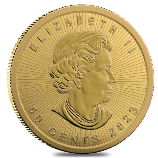 2023 1 gram Canadian Gold Maples $.5 Coin .9999 Fine - Maplegram25™