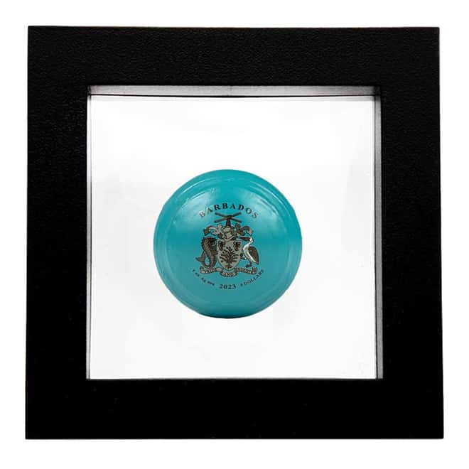 2023 1 oz Silver Uranus The Ice Giant Spherical Coin Barbados .999 Fine (w/Box & COA)