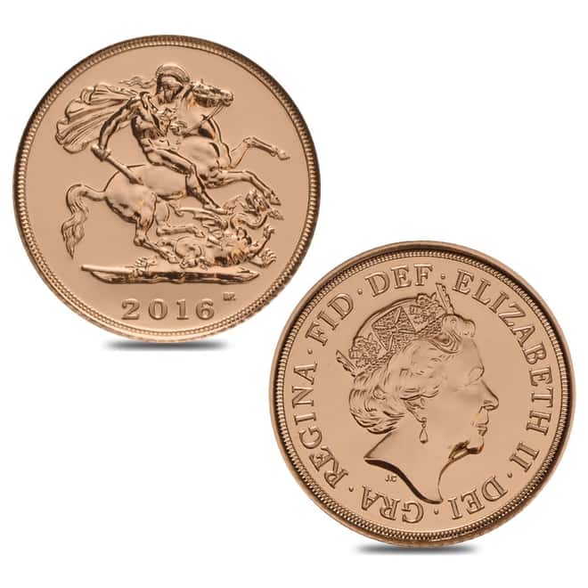 Gold Queen Elizabeth II Portrait Half Sovereign 4-Coin Proof Set
