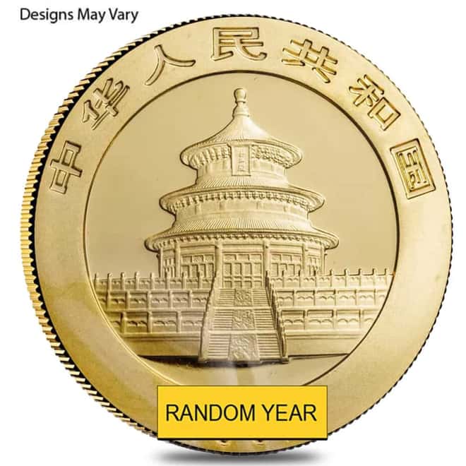 1 oz Chinese Gold Panda Unc/Proof (Random Year, Sealed)