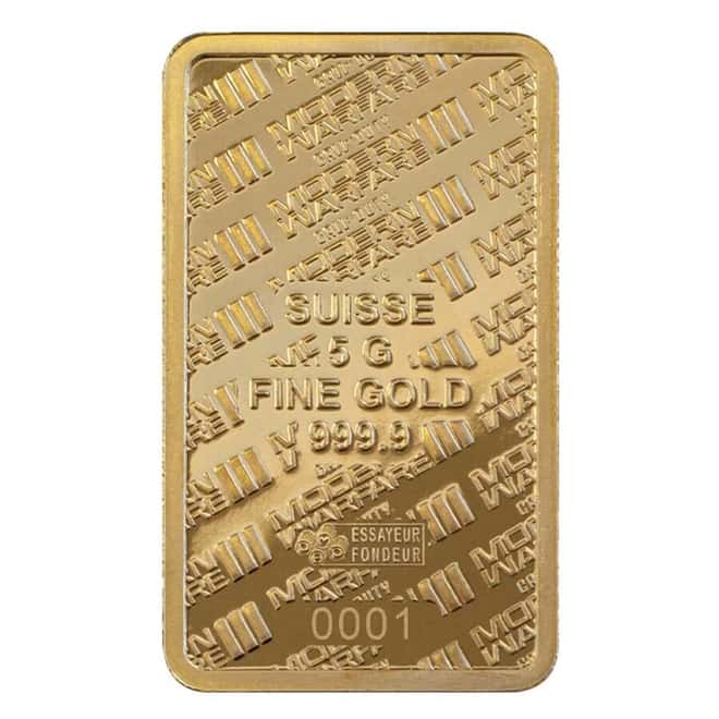 5 Gram PAMP Call of Duty Modern Warfare III Gold Bar (w/ Frame)