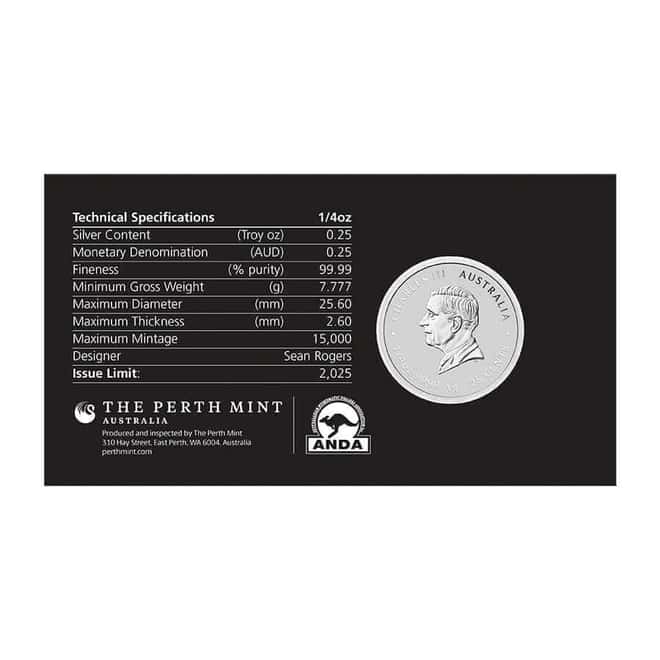 2025 1/4 oz Colorized Silver Lunar Snake Coin Sydney ANDA Expo