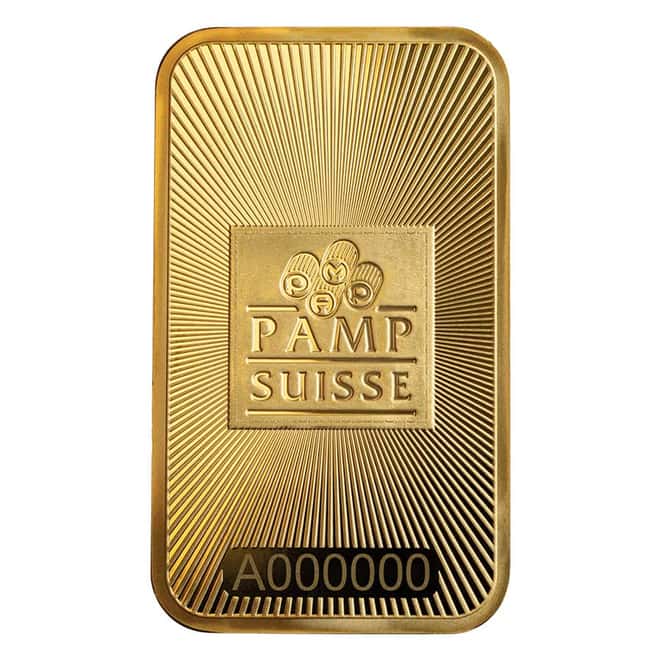 New Design 1 oz PAMP Suisse Gold Bar .9999 (CertiPAMP Assay)